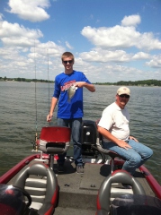 Jeff and Pat Snyder on Logan Martin 4-6-12